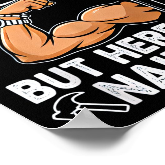 Funny Married Dad Husband Arm Candy Quote Humor  Poster (Hoek)