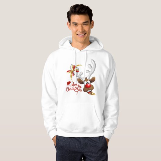 Funny Marry Kerstmis Hoodie (Voorkant volledig)