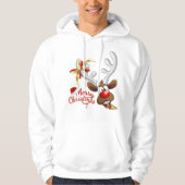 Funny Marry Kerstmis Hoodie (Voorkant)
