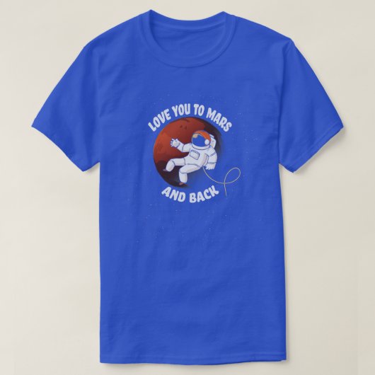 Funny Mars bezet kolonize Planets Astronaut Explo T-shirt (Design voorkant)