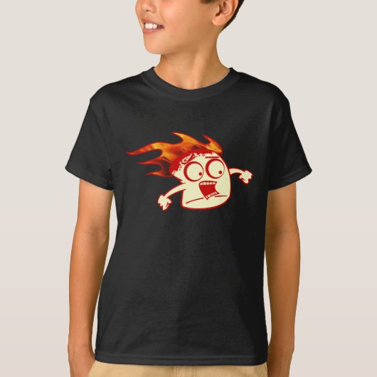 Funny Marshmallow in brand T-shirt (Voorkant)
