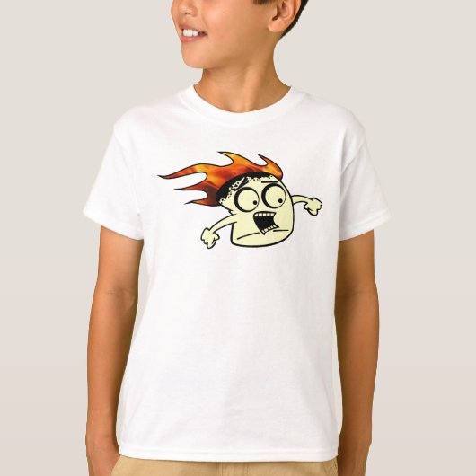 Funny Marshmallow in brand T-shirt (Voorkant)