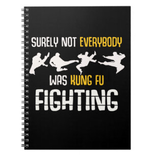 Funny Martial Arts Joke Kung Fu Fighting Notitieboek
