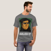 Funny Martin Luther Nailed It Sunglazen T-shirt (Voorkant volledig)