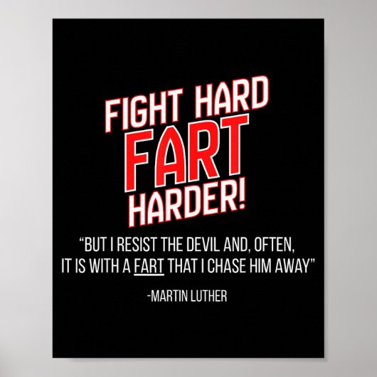 Funny Martin Luther Reformation Quote  Poster (Voorkant)