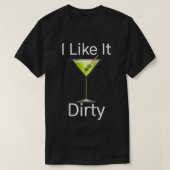 Funny Martini Lover Glass I vindt het leuk T-shirt (Design voorkant)