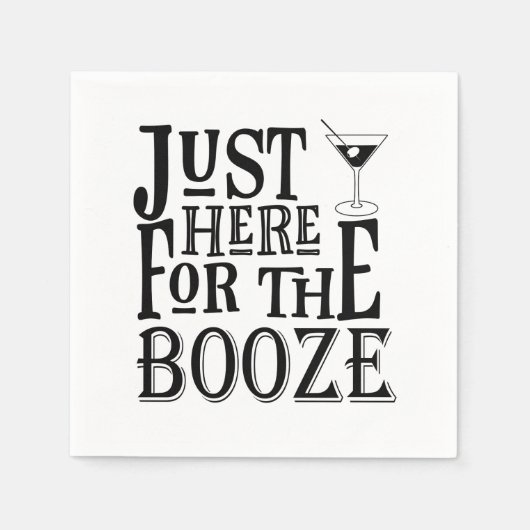 Funny Martini Napkins Servetten (Voorkant)