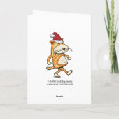 Funny Mary Chris Moose Kerstmis Feestdagen Kaart (Achterkant)