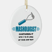 Funny Mashed Potato Keramisch Ornament (Rechts)