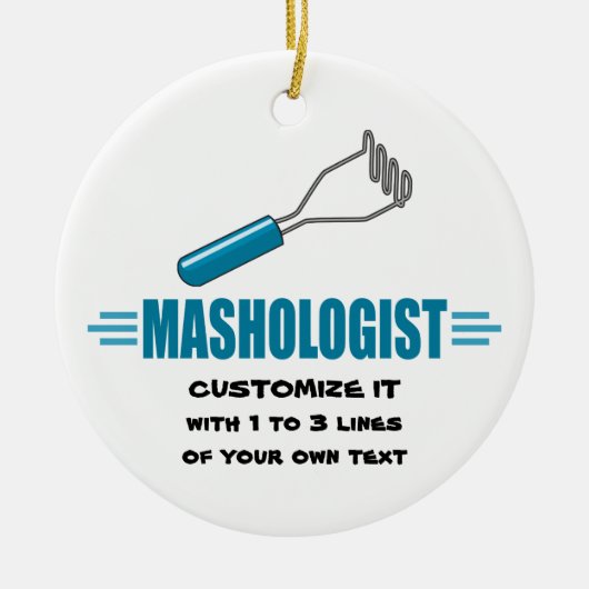 Funny Mashed Potato Keramisch Ornament (Voorkant)