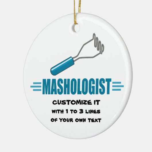 Funny Mashed Potato Keramisch Ornament (Links)
