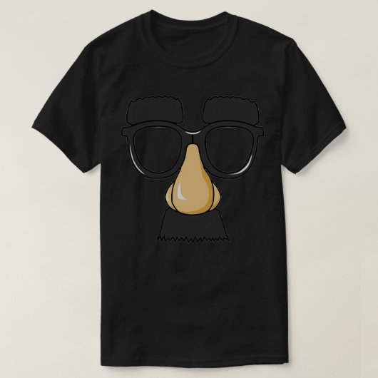 Funny Mask Glasses Fake Nose & Mustache Disguise T-shirt (Design voorkant)