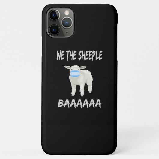 Funny mask sheep | sheeple wearing face mask Case-Mate iPhone case (Achterkant)