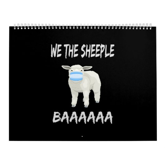 Funny mask sheep | sheeple wearing face mask kalender (Hoes)