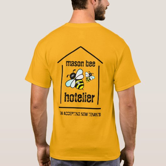 Funny Mason Bee Hotelier T-shirt (Achterkant)