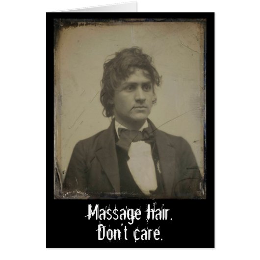 Funny Massage Hair Zorgt niet voor foto (Voorkant)