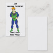 Funny Massage Hero Visitekaartjes (Voorkant / Achterkant)
