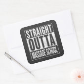 Funny Massage Therapie Student School Afstuderen Vierkante Sticker (Envelop)