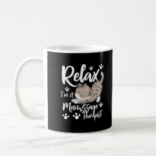 Funny Massage Therapist Cat Gift Koffiemok
