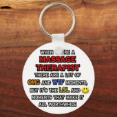 Funny Massage Therapist ... OMG WTF LOL Sleutelhanger (Voorkant)