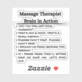 Funny Massage Therapist Sticker (Vel)