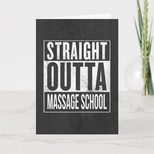 Funny Massage Therapy Student School Afstuderen Kaart (Voorkant)