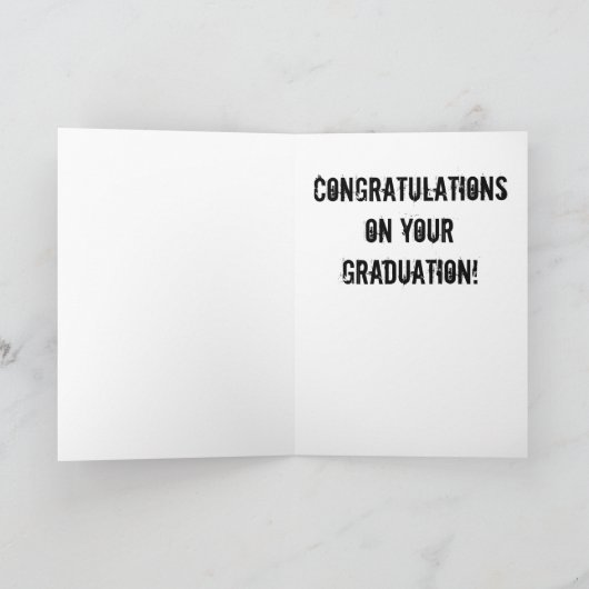 Funny Massage Therapy Student School Afstuderen Kaart (Binnen)