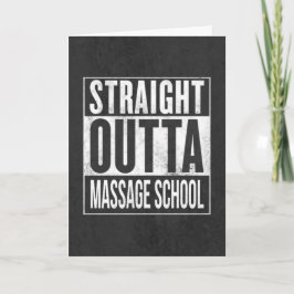Funny Massage Therapy Student School Afstuderen Kaart