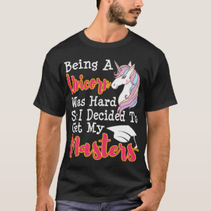 Funny Masters Degree Afstuderen MSW MBA Gift T-shirt