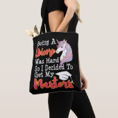 Funny Masters Degree Afstuderen MSW MBA Gift Tote Bag (Dichtbij)
