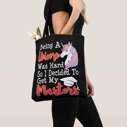 Funny Masters Degree Afstuderen MSW MBA Gift Tote Bag (Dichtbij)