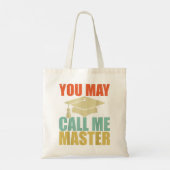 Funny Masters Degree Design voor mannen MBA Edu Tote Bag (Achterkant)