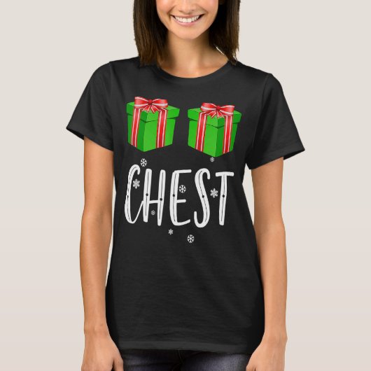 Funny Matching Chestnuts Kerstfeest Holiday, C T-shirt (Voorkant)