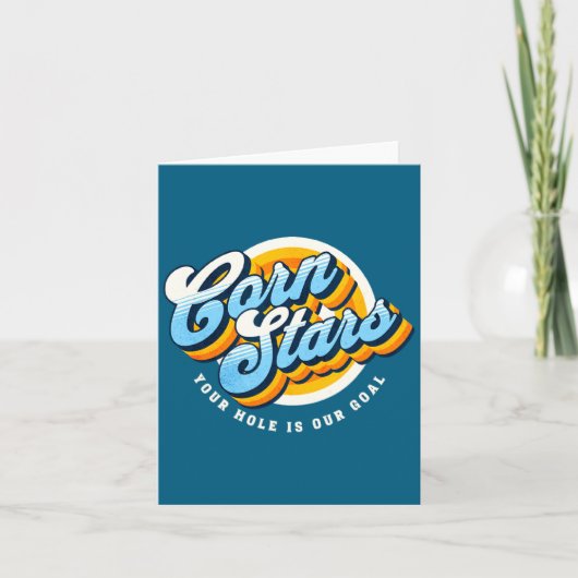 Funny Matching Cornhole Uniforms Corn Stars Cornst Kaart (Voorkant)