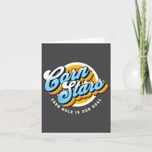 Funny Matching Cornhole Uniforms Corn Stars Cornst Kaart (Voorkant)