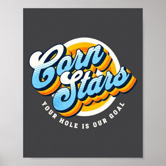 Funny Matching Cornhole Uniforms Corn Stars Cornst Poster (Voorkant)