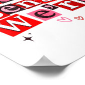 Funny Matching Couple Nothing Sense We're Saying Q Poster (Hoek)