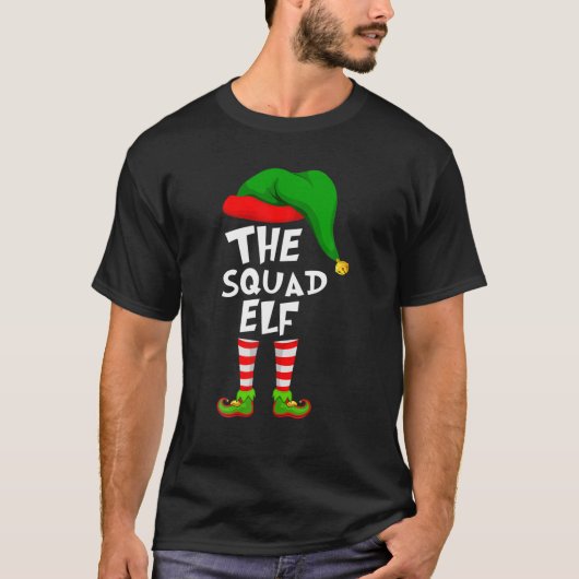 Funny Matching Family Kerstmis Elf T-shirt (Voorkant)
