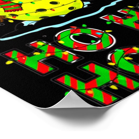 Funny Matching Family Santa Ho Ho Ho Ckleball Chri Poster (Hoek)