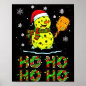 Funny Matching Family Santa Ho Ho Ho Ckleball Chri Poster (Voorkant)