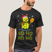 Funny Matching Family Santa Ho Ho Ho Ckleball Chri T-shirt (Voorkant)