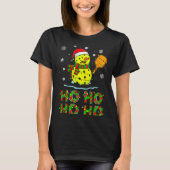 Funny Matching Family Santa Ho Ho Ho Ckleball Chri T-shirt (Voorkant)