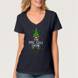 Funny Matching Family The Disk Golf Gnome Christma T-shirt