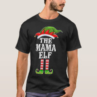 Funny Matching Family The Mama Elf met Kerstmis Co