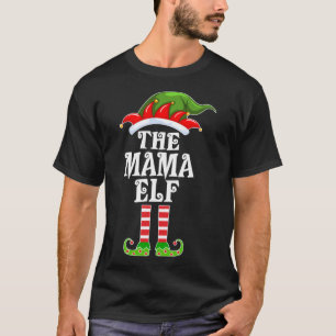Funny Matching Family The Mama Elf met Kerstmis Co T-shirt