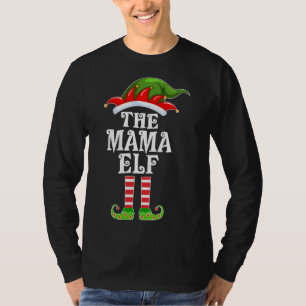 Funny Matching Family The Mama Elf met Kerstmis Co T-shirt