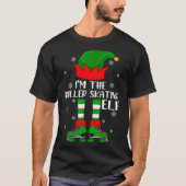 Funny Matching Group The Roller Skating Elf Christ T-shirt (Voorkant)