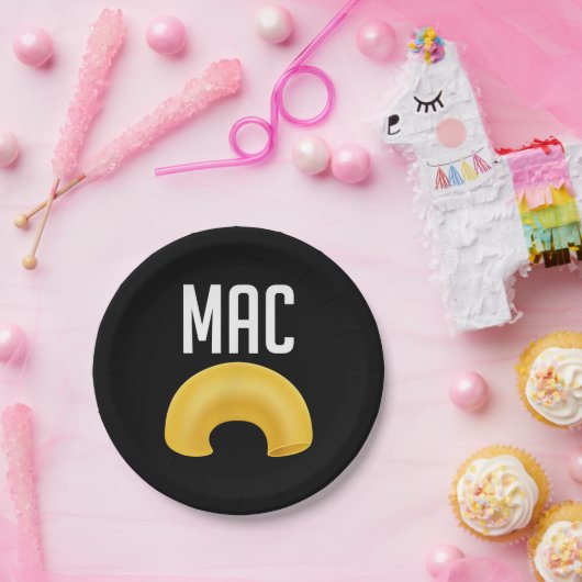 Funny Matching Macaroni en Cheese Halloween Papieren Bordje (Feest)