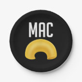 Funny Matching Macaroni en Cheese Halloween Papieren Bordje (Voorkant)