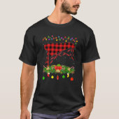 Funny Matching Red Buffalo Pset Marimba Kerstmis T-shirt (Voorkant)